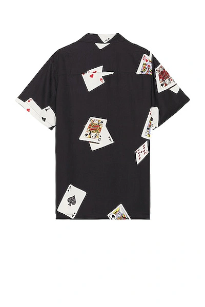 Shop Wao The Camp Shirt In Black & White
