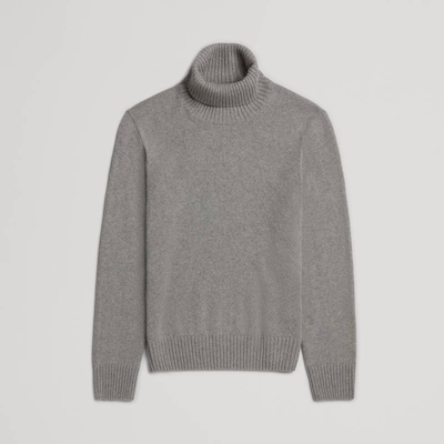 Shop Asket The Cashmere Roll Neck Light Grey