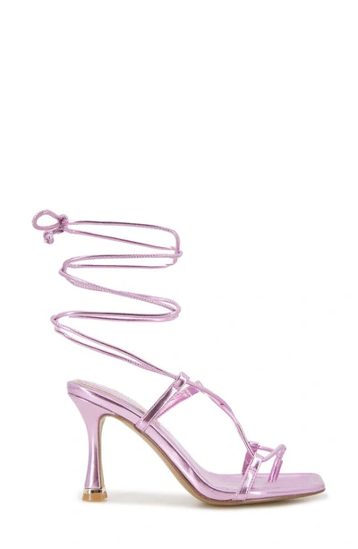 Women's Belinda Ankle Tie High Heel Sandals In Lavender Pu