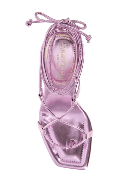 Women's Belinda Ankle Tie High Heel Sandals In Lavender Pu