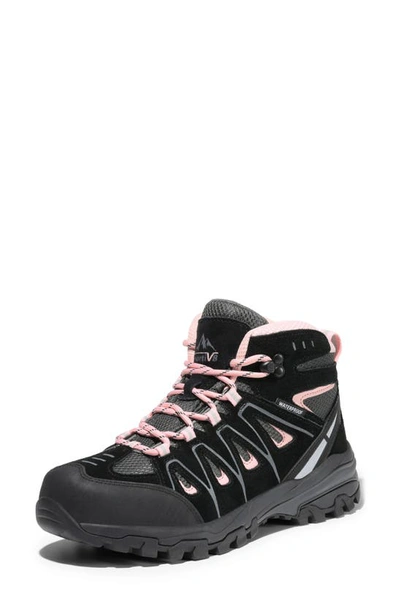Shop Nortiv8 Waterproof Hiking Boot In Black/ Pink