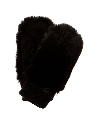 Shop Surell Accessories Mittens In Black