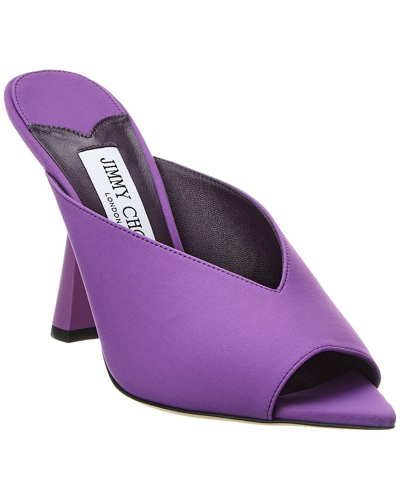 Shop Jimmy Choo Maryanne 100 Lycra Sandal In Purple