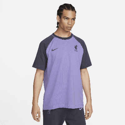 Shop Nike Liverpool Fc Travel  Men's Short-sleeve Soccer Top In Purple