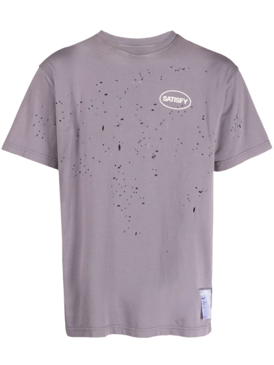Shop Satisfy Purple Mothtech Organic Cotton T-shirt