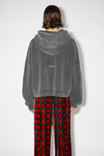 Shop Acne Studios Unisex Hooded Sweater In Faded Black