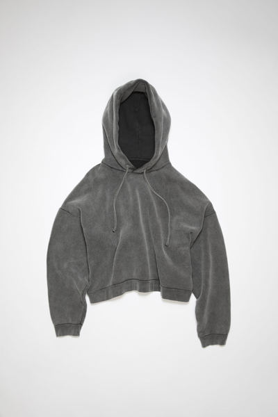 Shop Acne Studios Unisex Hooded Sweater In Faded Black