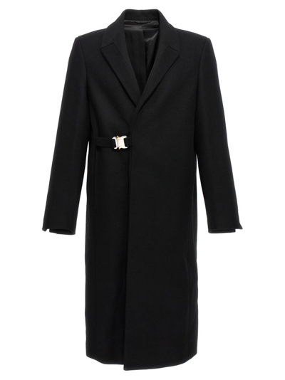 Shop Alyx 1017  9sm Buckled Long Sleeved Coat In Black
