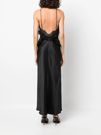 Shop Alexander Wang Women Lace Combo Midi Dress In 001 Black