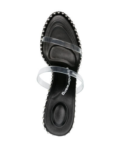 Shop Alexander Wang Women Nova 85 Slide Sandal In 001 Black