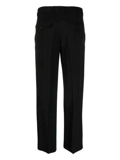 Shop Ann Demeulemeester Women Gaelle Slim Fit Cropped Viscose Trousers In 099 Black