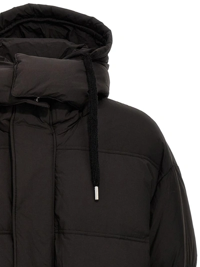 Shop Ami Alexandre Mattiussi Ami Paris Technical Fabric Down Jacket In Black