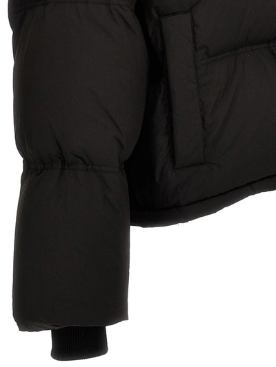 Shop Ami Alexandre Mattiussi Ami Paris Technical Fabric Down Jacket In Black