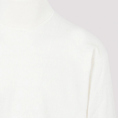 Shop Bally Turtleneck Sweater In White