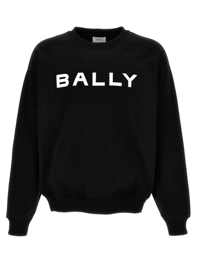 Shop Bally Logo Sweatshirt In Black