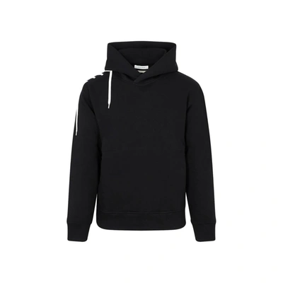 Shop Craig Green Cotton Laced Hoodie Sweatshirt In Black