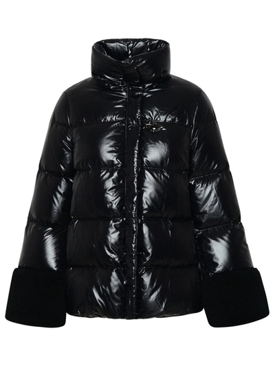 Fay Padded Down Jacket In Black