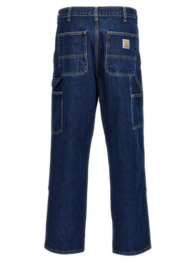 Shop Carhartt Wip 'double Knee' Jeans In Blue