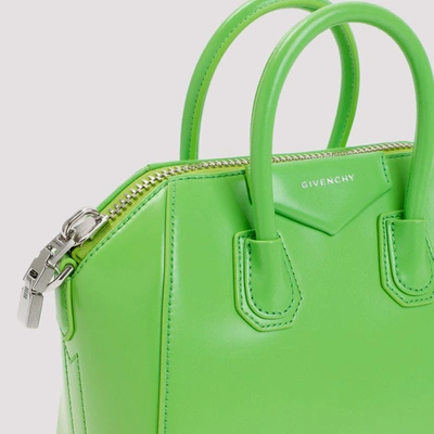Shop Givenchy Antigona Mini Bag In Green