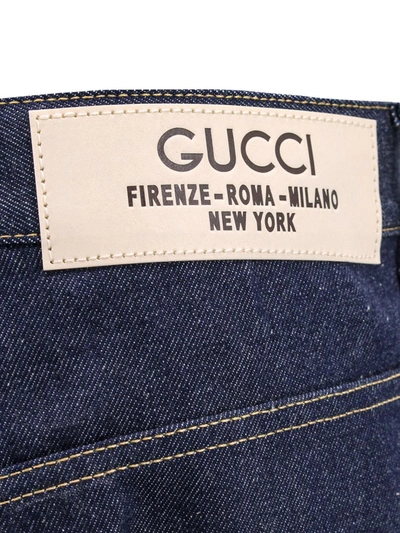 Shop Gucci Jeans In Blue