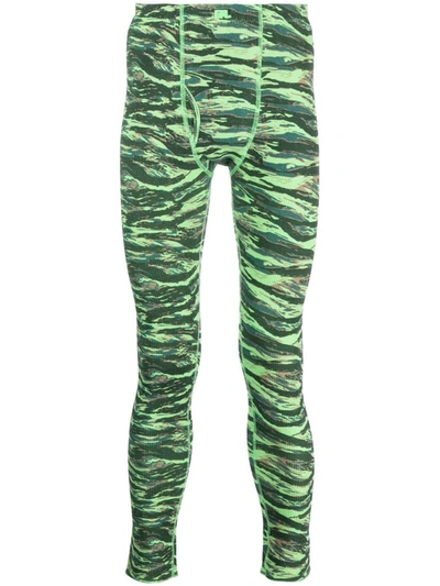 Shop Erl Trousers In Green