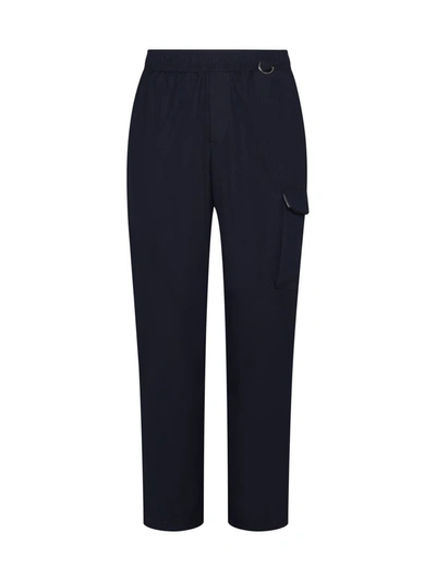 Shop Family First Trousers In Blue