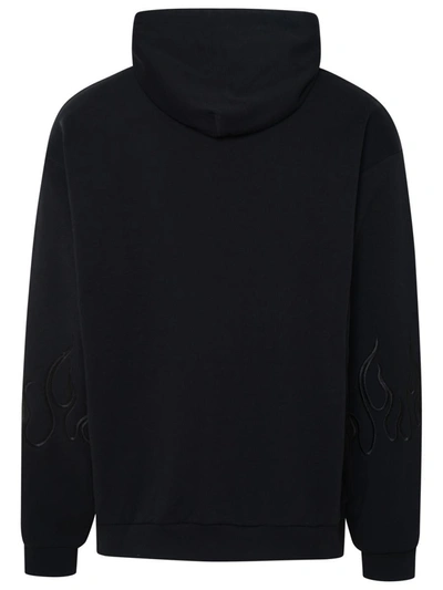 Shop Vision Of Super Black Cotton Sweatshirt