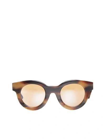Shop G.o.d . Sunglasses In Sea Tortoise W Brown Flash Len