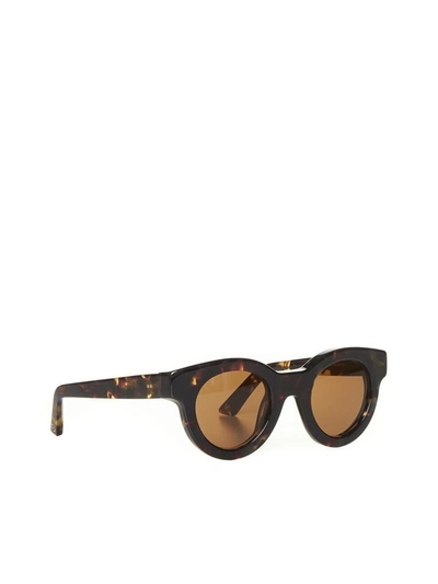 Shop G.o.d . Sunglasses In Yellow Tortoise W Brown Lens