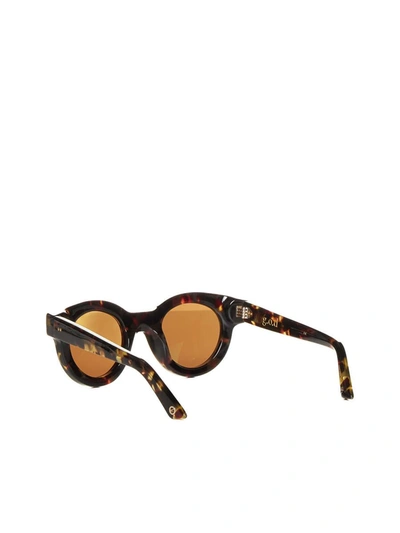 Shop G.o.d . Sunglasses In Yellow Tortoise W Brown Lens