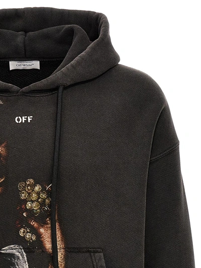 Shop Off-white 'bacchus Skate' Hoodie In Gray