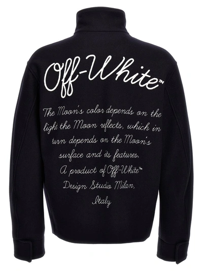Shop Off-white 'moon Phase' Jacket In White/black