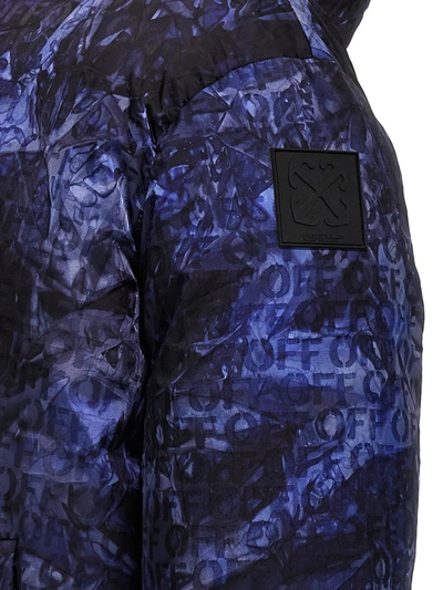 Shop Off-white 'sierra Leone' Down Jacket In Blue