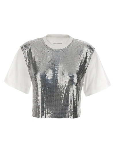 Shop Rabanne Paco  Metal Mesh T-shirt In Silver