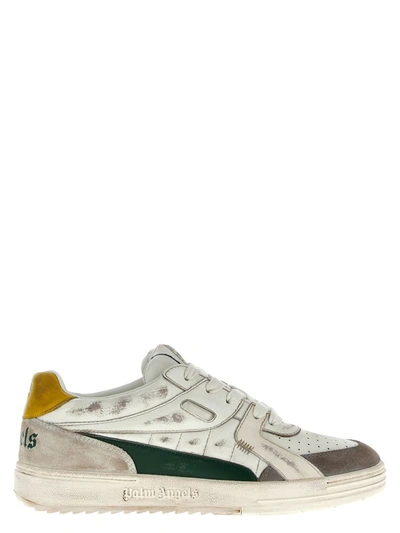 Shop Palm Angels 'palm University' Sneakers In Green