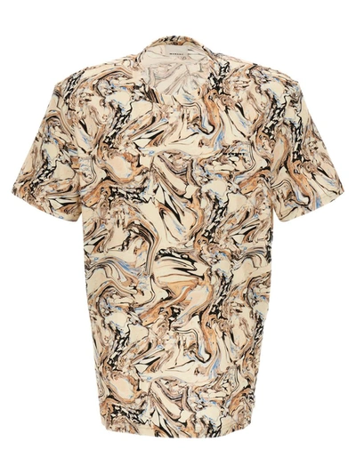 Shop Isabel Marant 'honore' T-shirt In Beige
