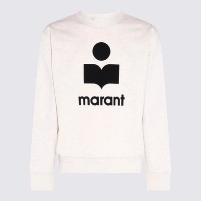 Shop Isabel Marant Ecru Cotton Mikoy Sweatshirt In Beige