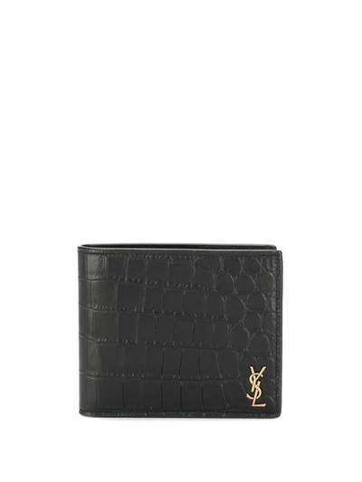 Shop Saint Laurent Small Leather Goods In Nero