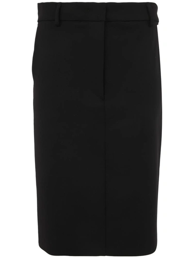 Sportmax High-waisted Knee-length Pencil Skirt In Black