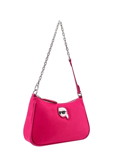 Shop Karl Lagerfeld Shoulder Bag In Pink