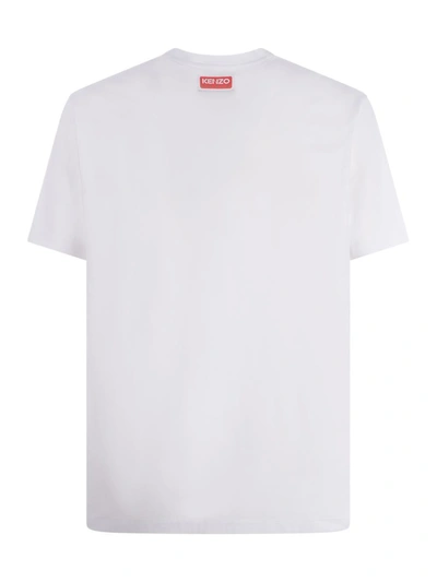 Shop Kenzo T-shirt  "flower" In White