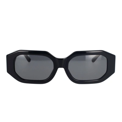 Attico Bold Temples Sunglasses For A Statement Look In Black