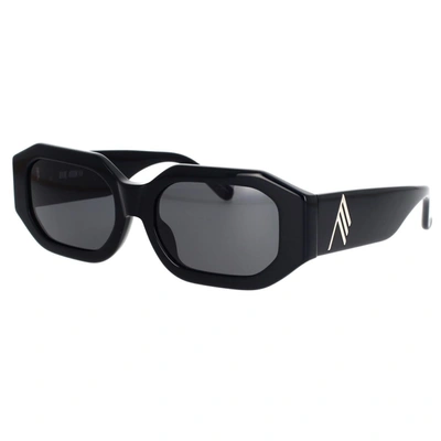 Attico Bold Temples Sunglasses For A Statement Look In Black