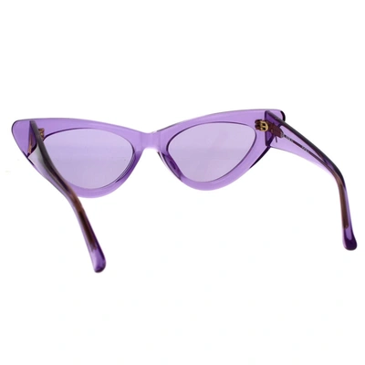 Shop Attico The  Sunglasses In Viola