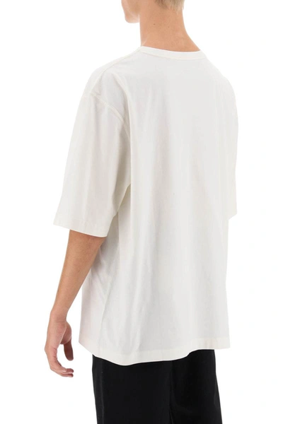 Shop Lemaire Oversized T-shirt With Patch Pocket In White