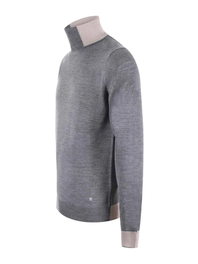 Shop Manuel Ritz Turtleneck In Grey