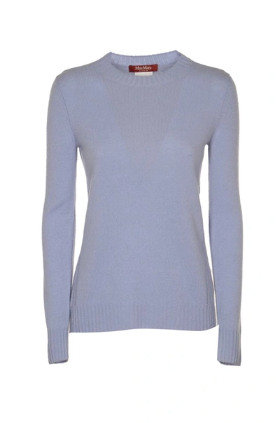 Shop Max Mara Sweaters Clear Blue