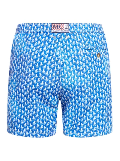 Shop Mc2 Saint Barth Lighting Micro Fantasy Swim Shorts In Blue