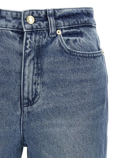 Shop Michael Kors 'crop Flare' Jeans In Light Blue