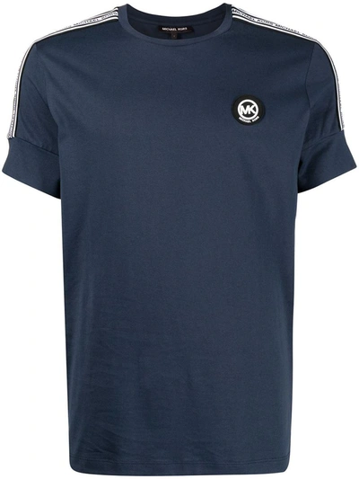 Shop Michael Kors New Evergreen Logo Tee Clothing In Blue